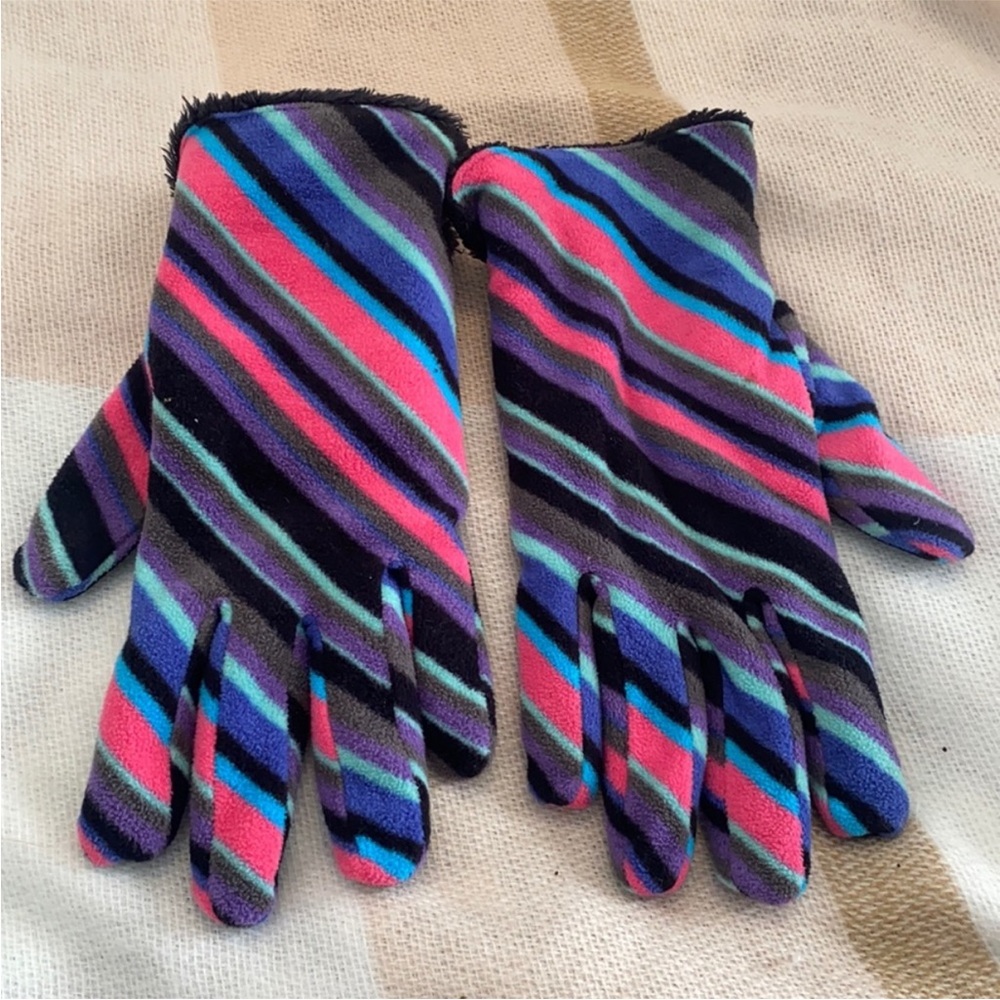 Striped Multicolor Gloves